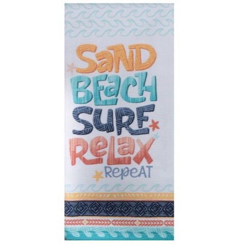 Clearance - Towel - Beach Time Surf Relax Dual Purpose