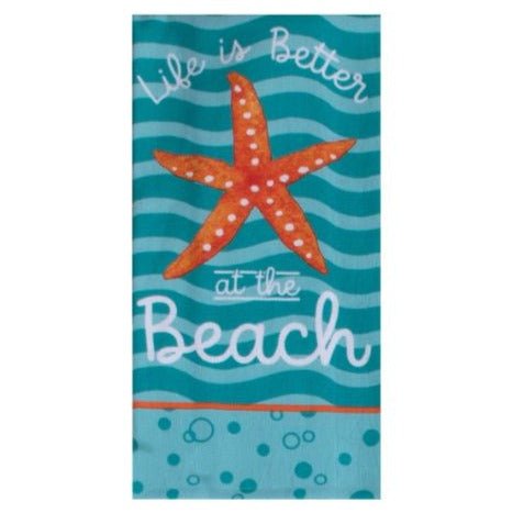 Towel - Terry Coral Reef Starfish Dual Purpose