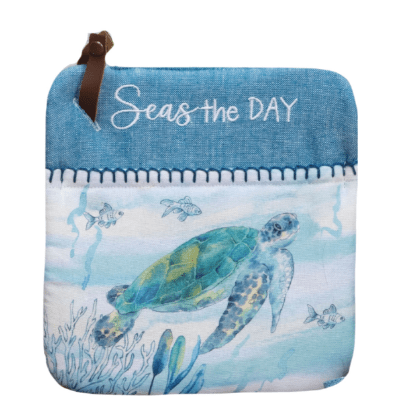 Oven Mitt - Pocket Great Blue Sea Pocket Mitt