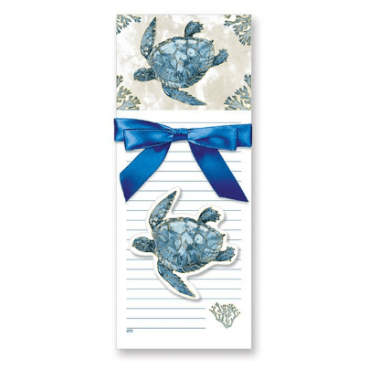 Magnetic Note Pads w/Magnet Playa Sea Turtle