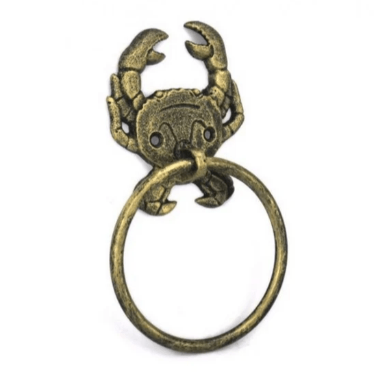 Towel Holder - Crab - Cast Iron