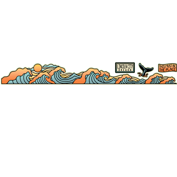 Vorago Wave Whale Tail Sticker