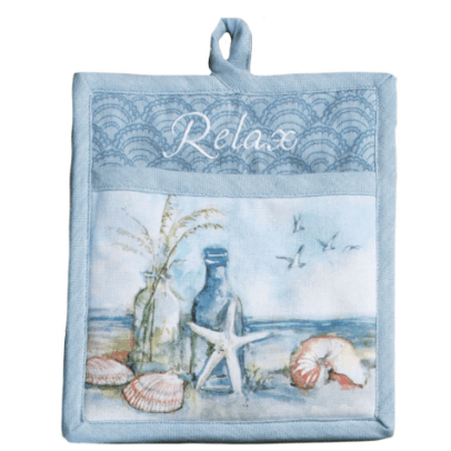 Oven Mitt - Pocket Coastal Sanctuary Pocket Mitt