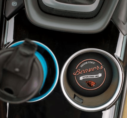 Car Coaster Oregon State Beavers Metallic Logo