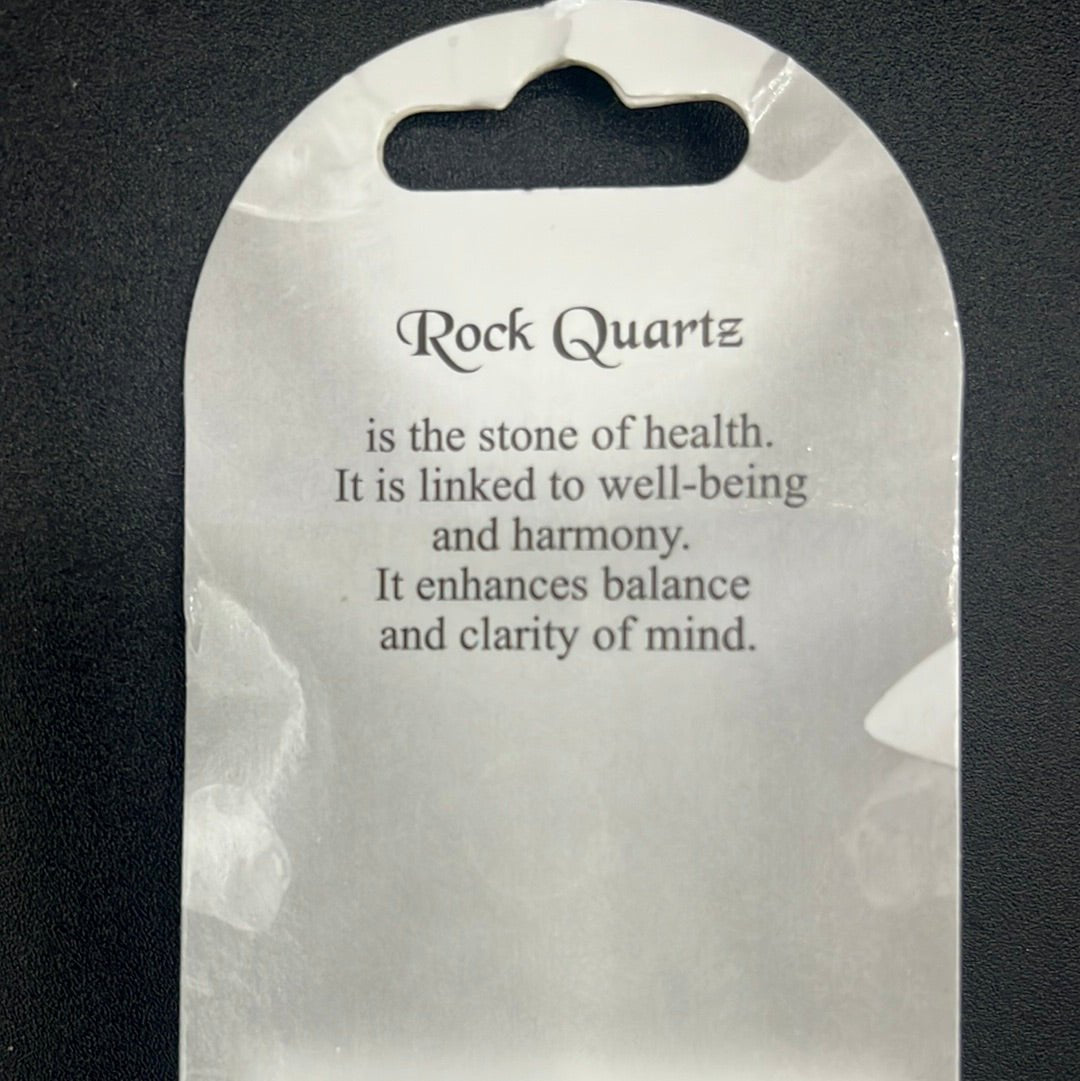 Keychain - Crystal Quartz (Rock Quartz)