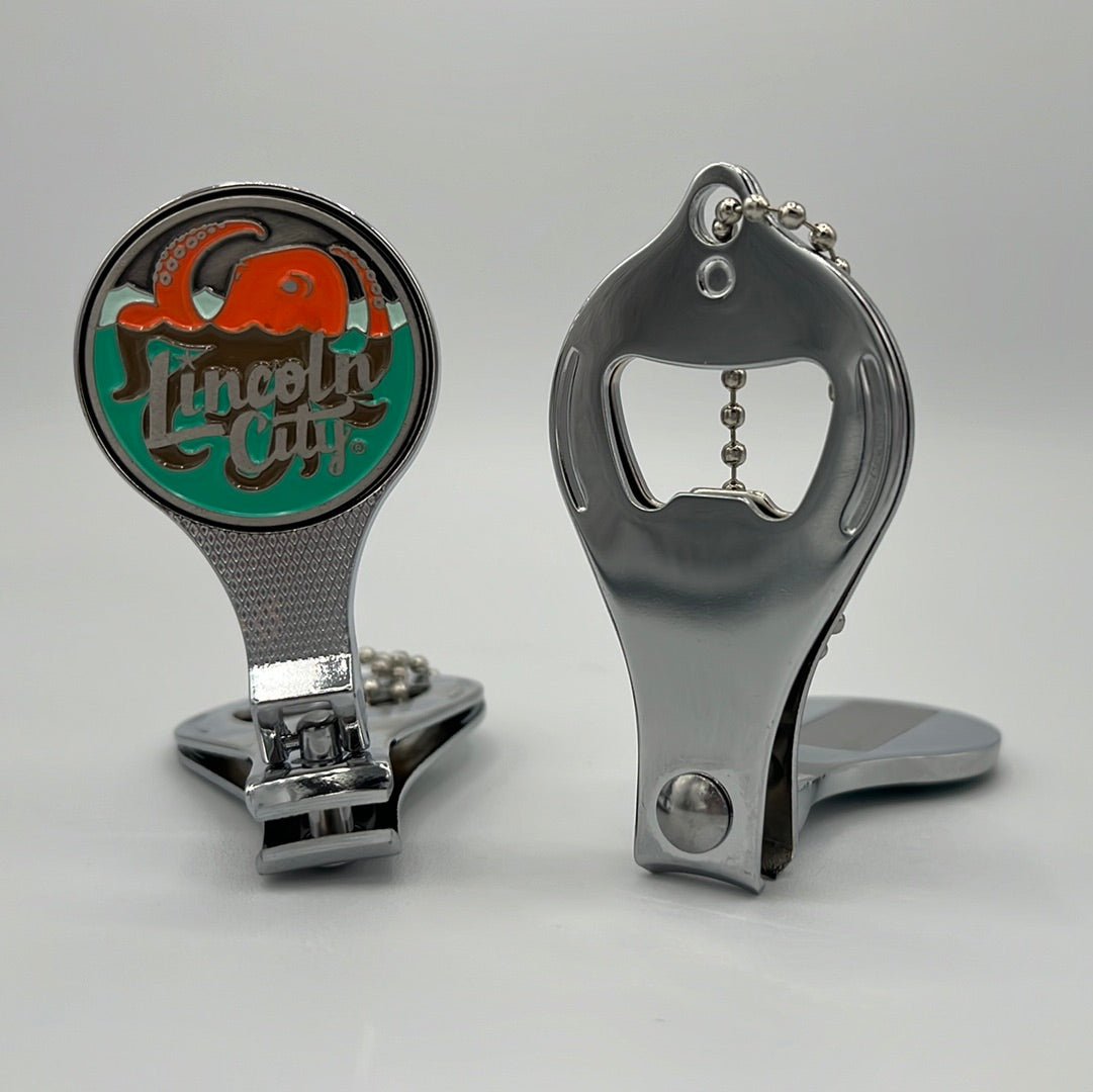 Nail Clipper & Bottle Opener Lincoln City Logo