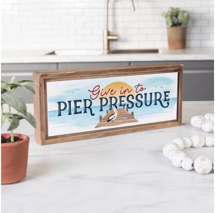 Framed Art Give in to Pier Pressure