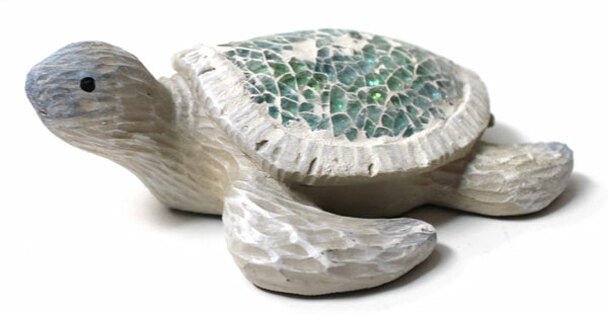 Figurine - Crushed Glass Sea Turtle