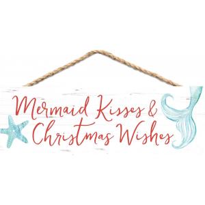 Clearance - Sign - HPS0117 - Mermaid Kisses & Christmas Wishes