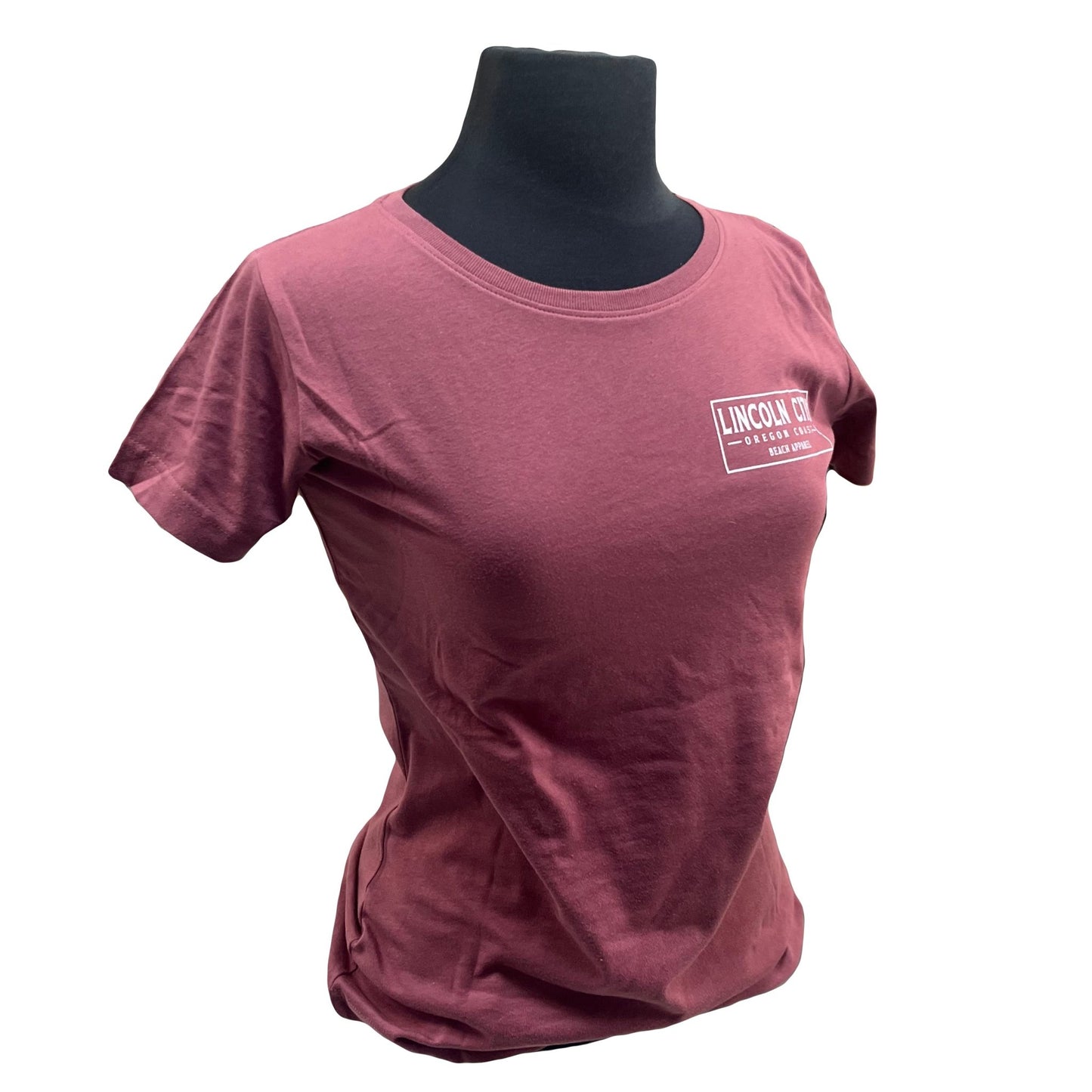 Ladies T-Shirt Poster Beach Rouge