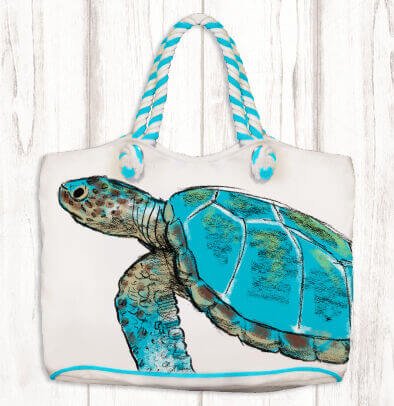 Bag - Sea Turtle Rope Handle
