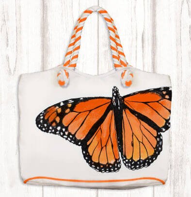 Bag - Monarch Butterfly Rope Handle