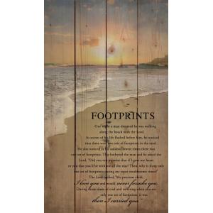 Sign - PNL0323 - Footprints in The Sand