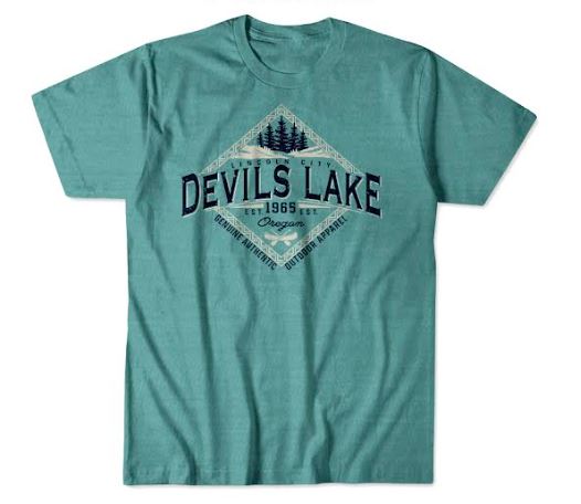 Clearance - Unisex T-shirt Devil's Lake Sea Breeze