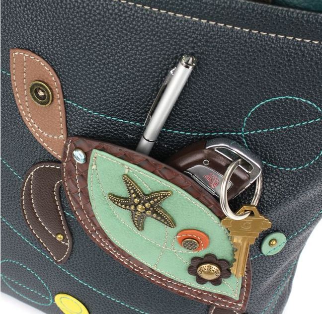 Deluxe Everyday Tote Navy Turtles