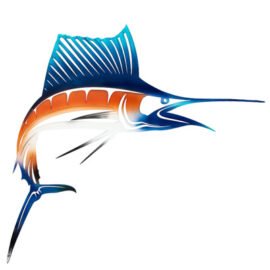 Clearance - Wall Décor - Decorative Metal Leaping Sailfish