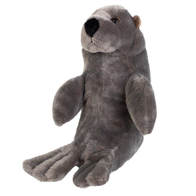 8" Dark Gray Chubby Sea Lion