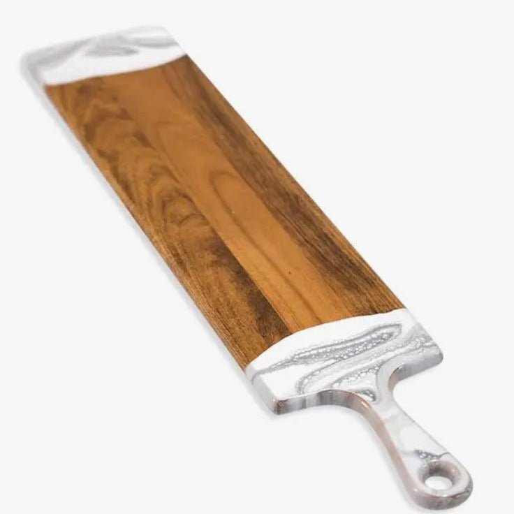 5" x 24" Marble Baguette Charcuterie Board