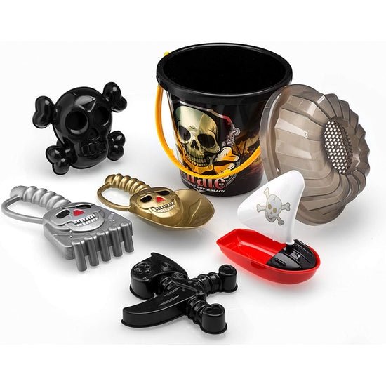 Beach Toy - Pirate Sand Bucket & Molds