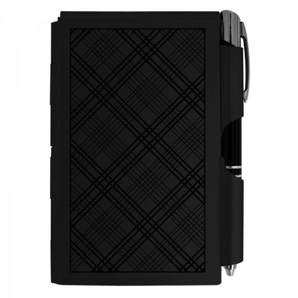 Aluminum Notepad +LED Pen: Black