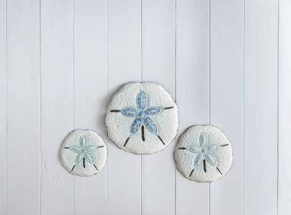 Wall Art Sand Dollar Blue Ombre