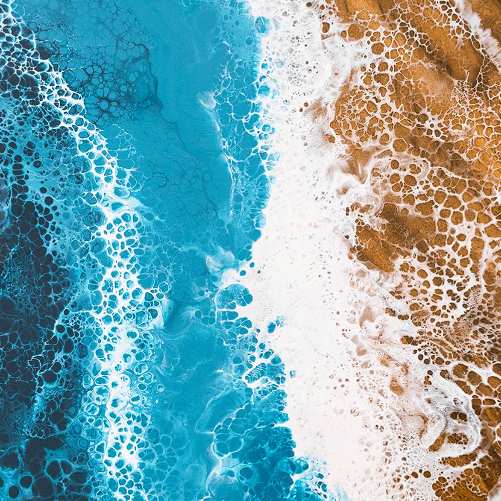 19" x 7" Ocean Vibes Surfboard Shaped Charcuterie Board