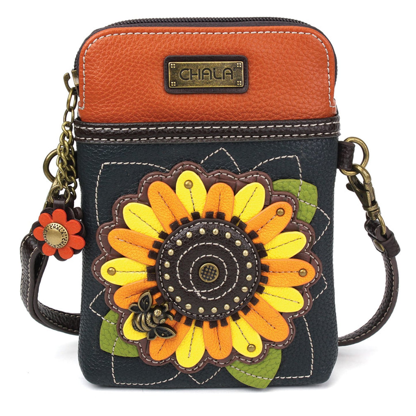 Cell Phone Xbody Navy Sunflower