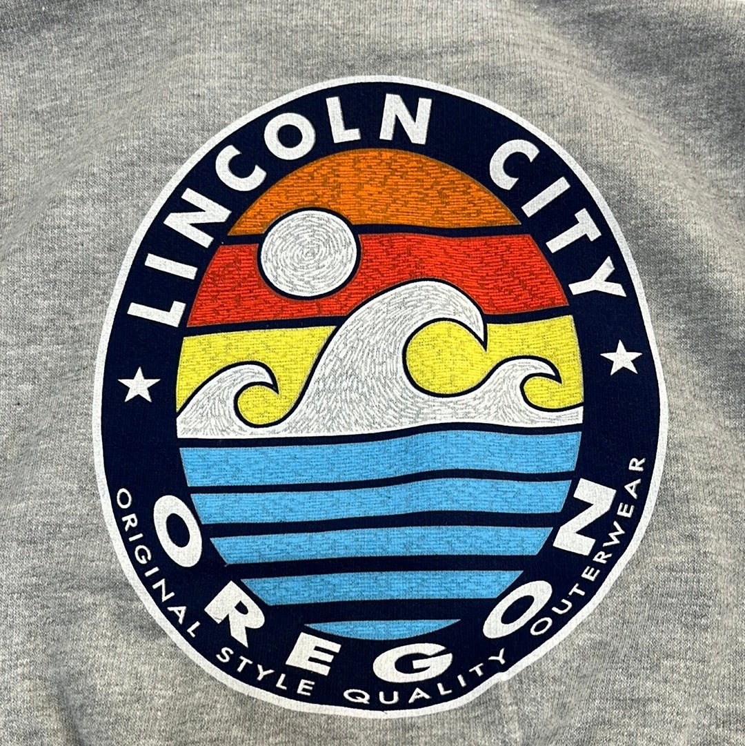 clearance - Youth Hoodie Along the Lines Wave Athletic Grey