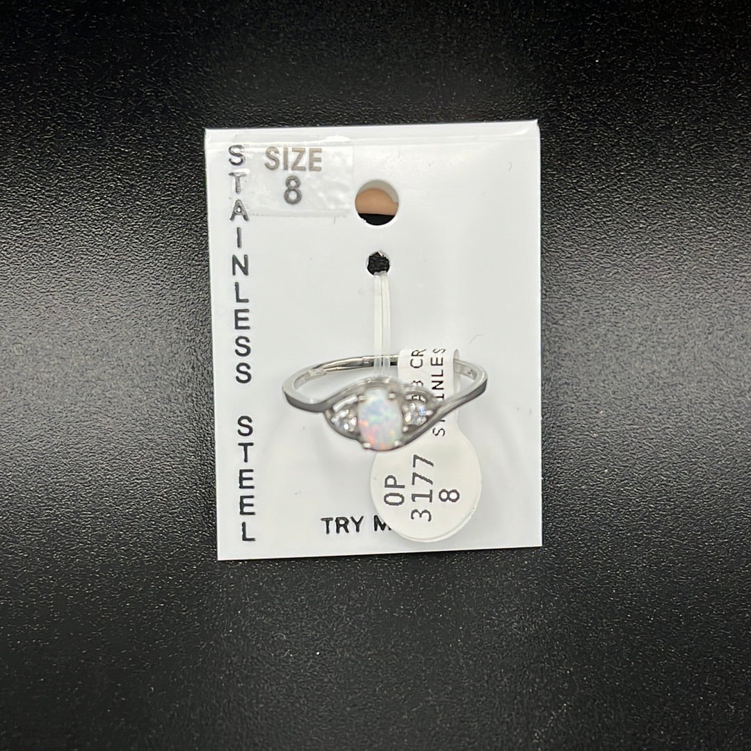 Ring Stainless Lab White 3177OP