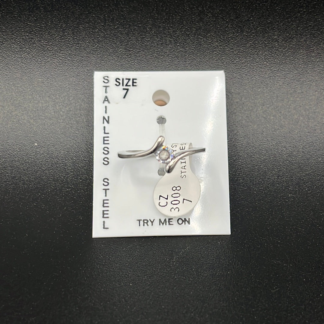 Ring Stainless CZ 3008CZ