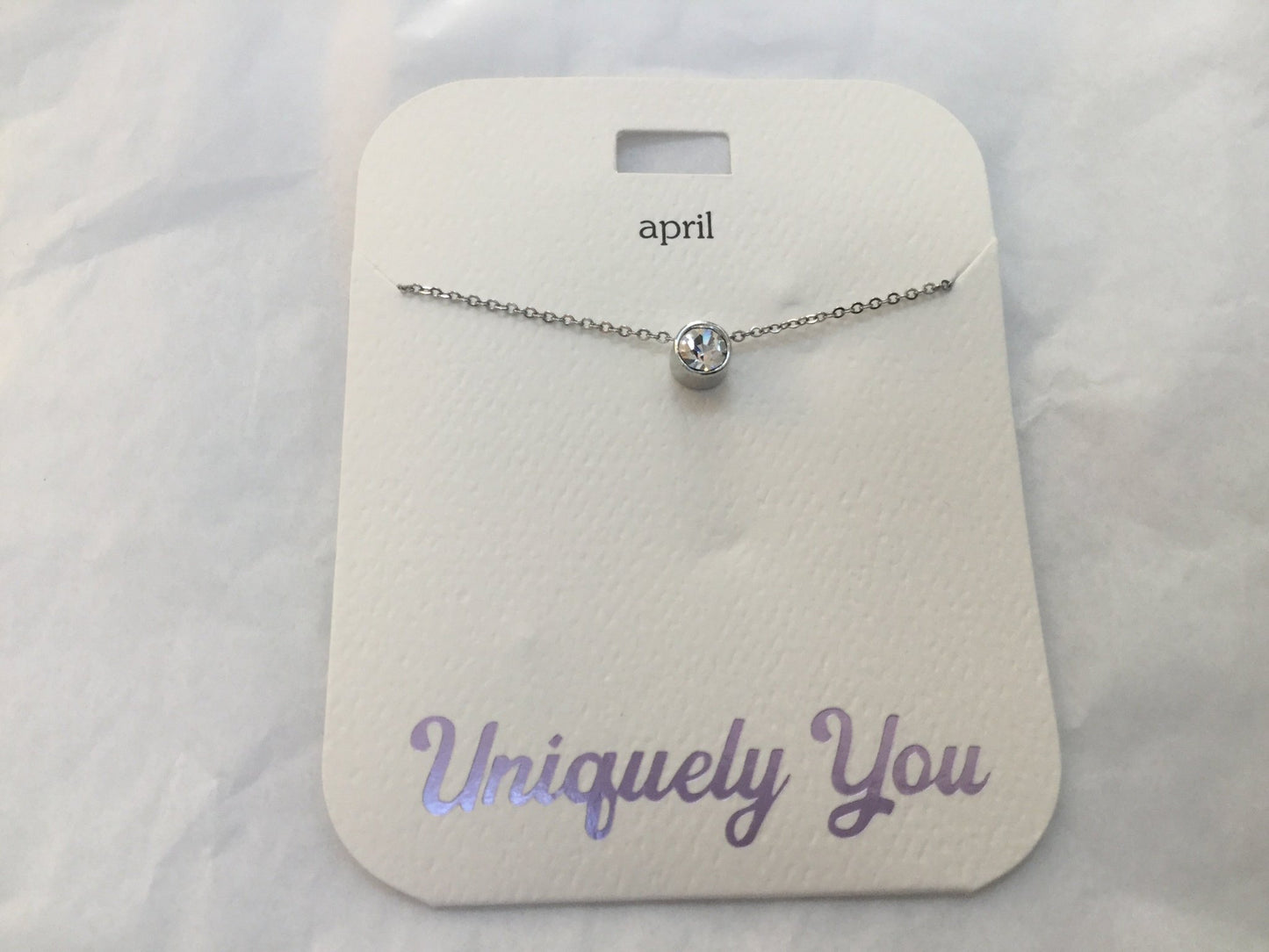 Necklace - YOU 2004 - April Birthstone - Aurora Borealis
