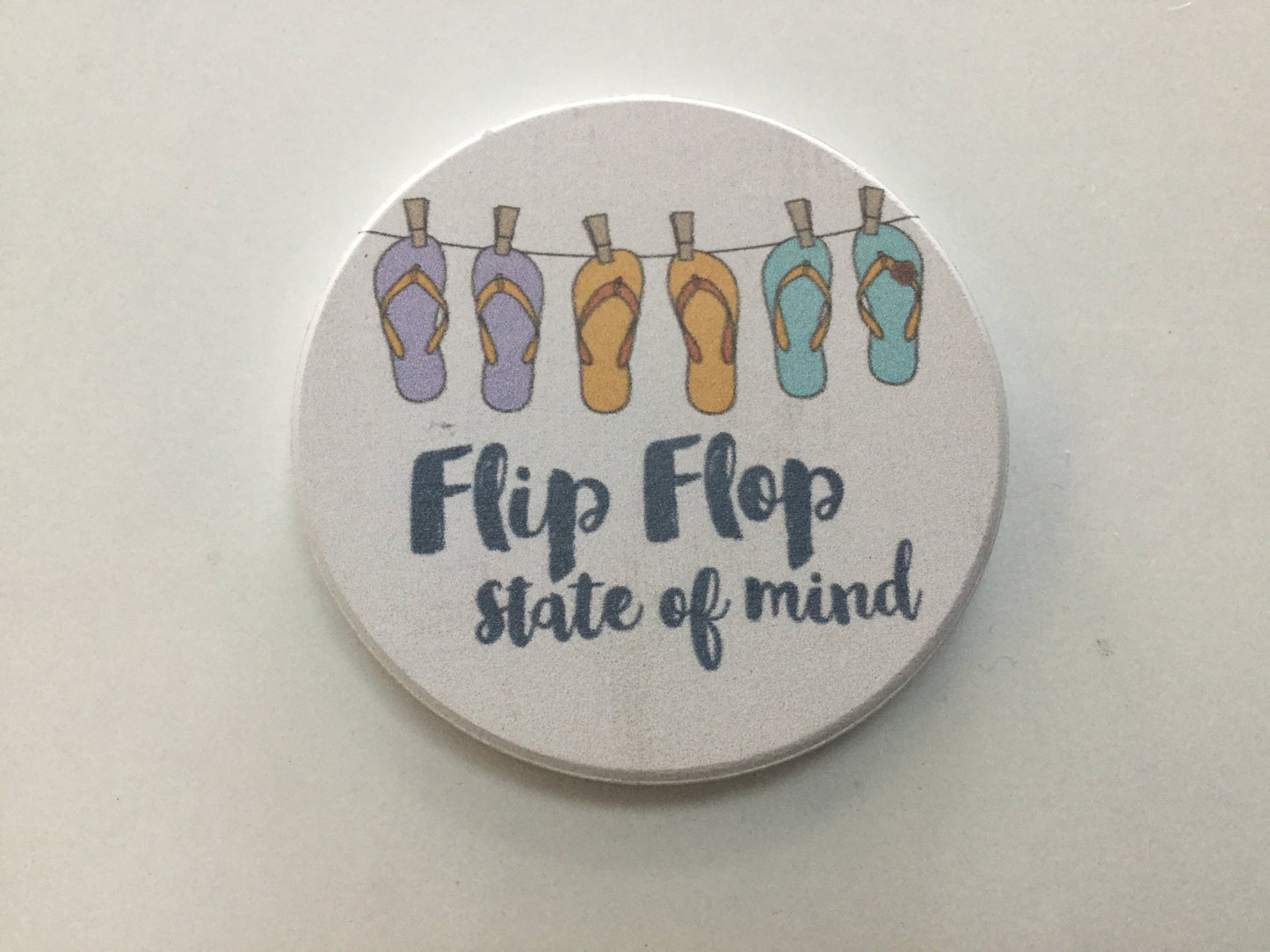 Car Coaster CST0176 -Flip Flop State of Mind