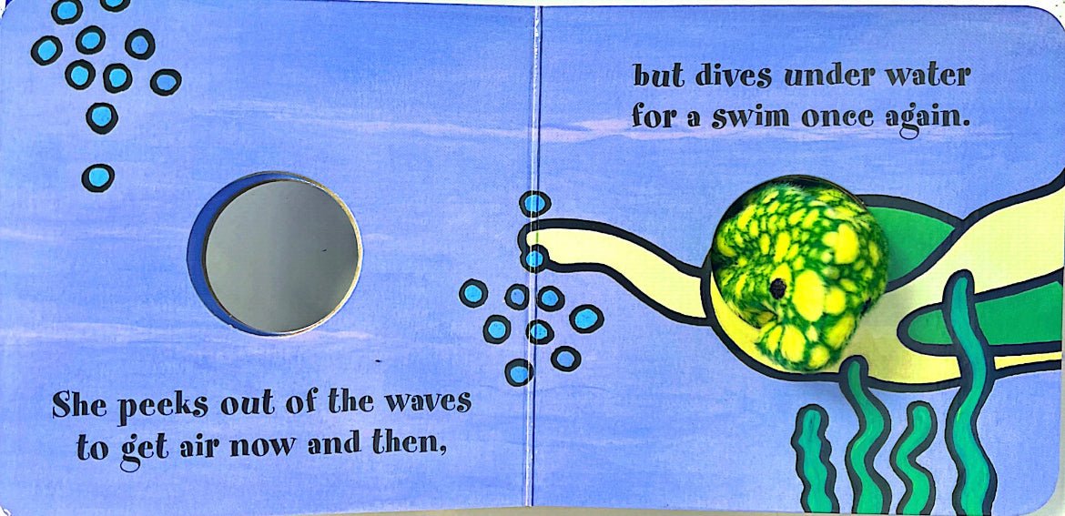 Book - Little Sea Turtle, Finger Puppet Book