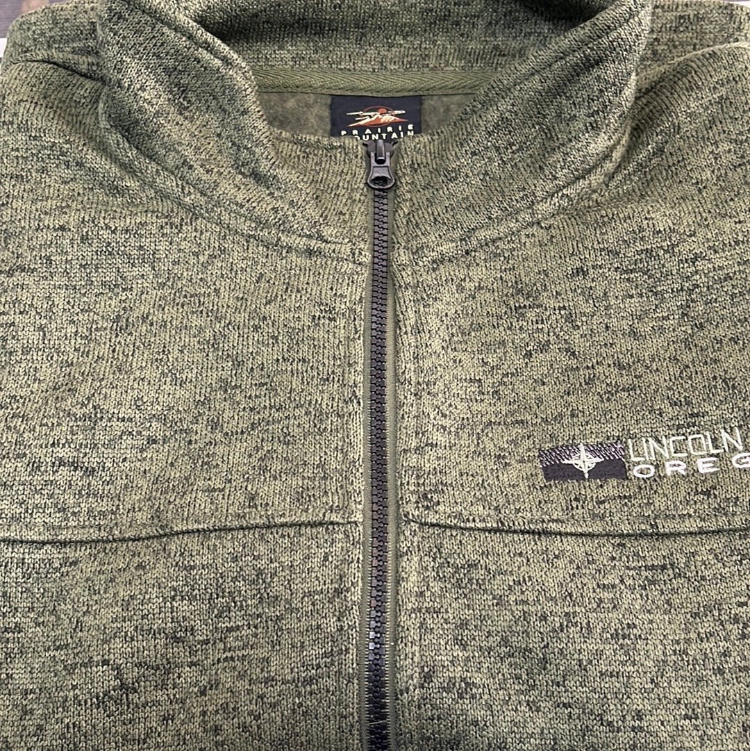 clearance - Unisex Zip-up Point Compass Olive