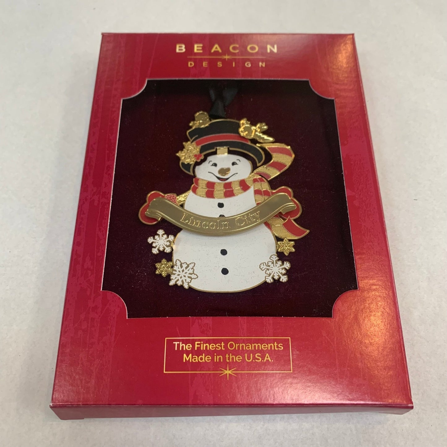 Ornament - Classic Snowman "Lincoln City"