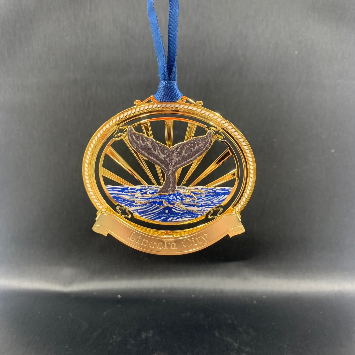 Ornament - Whale Tail "Lincoln City"