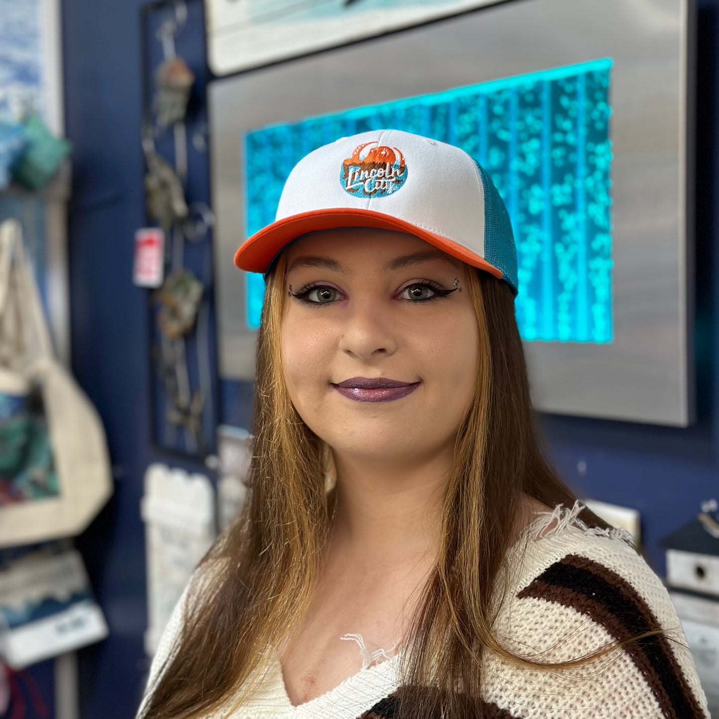 Hat - Lincoln City Oregon Octopus Logo