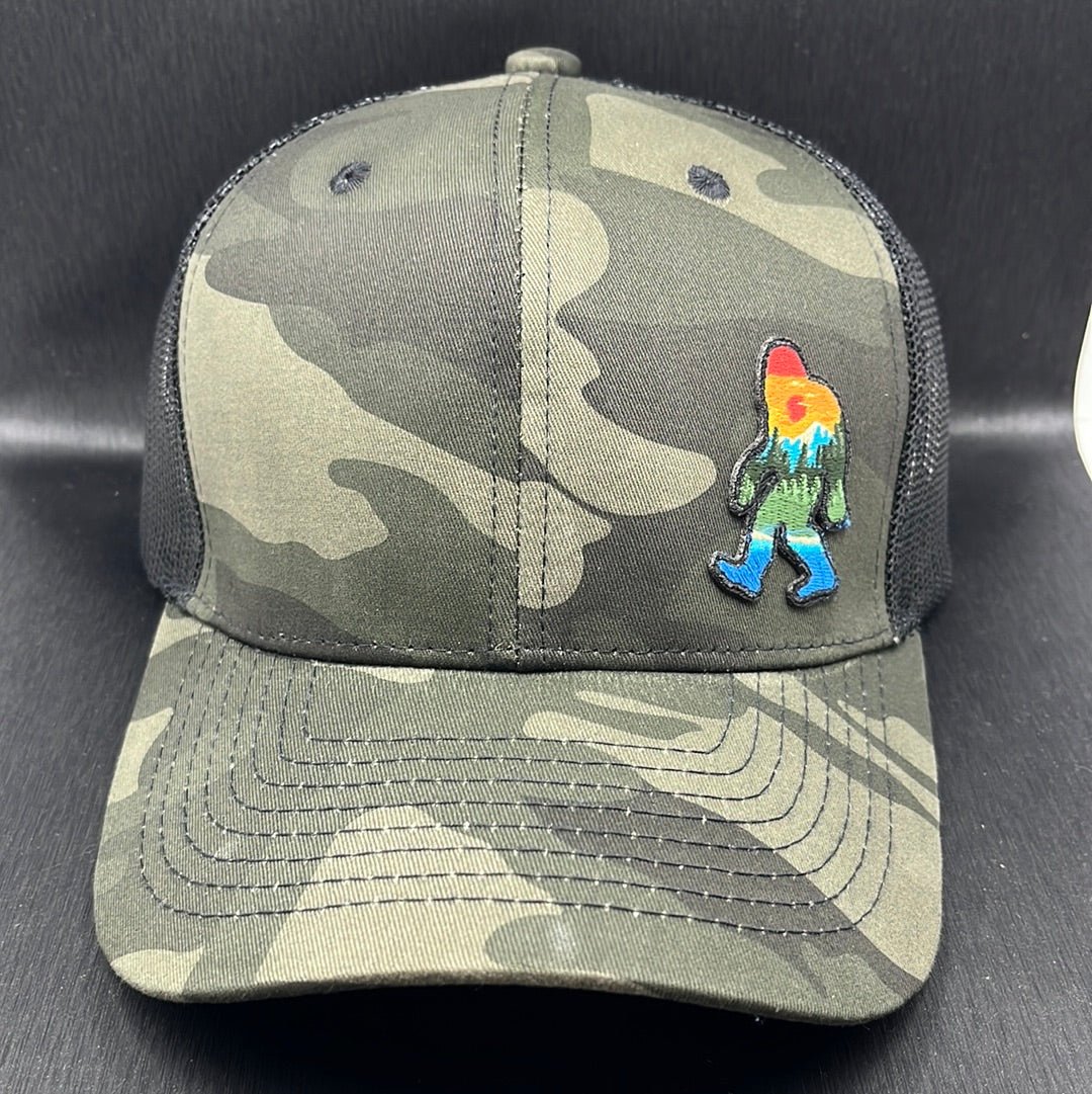 Hat - Bigfoot Sunset Camo Mesh Hat