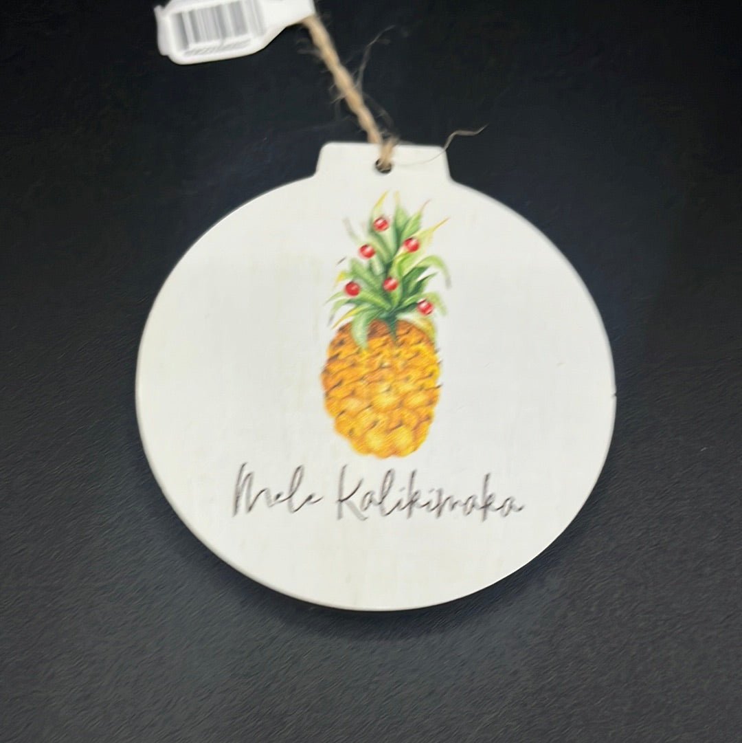 Clearance Ornament - ORN0298 - Pineapple Mele Kalikimaka