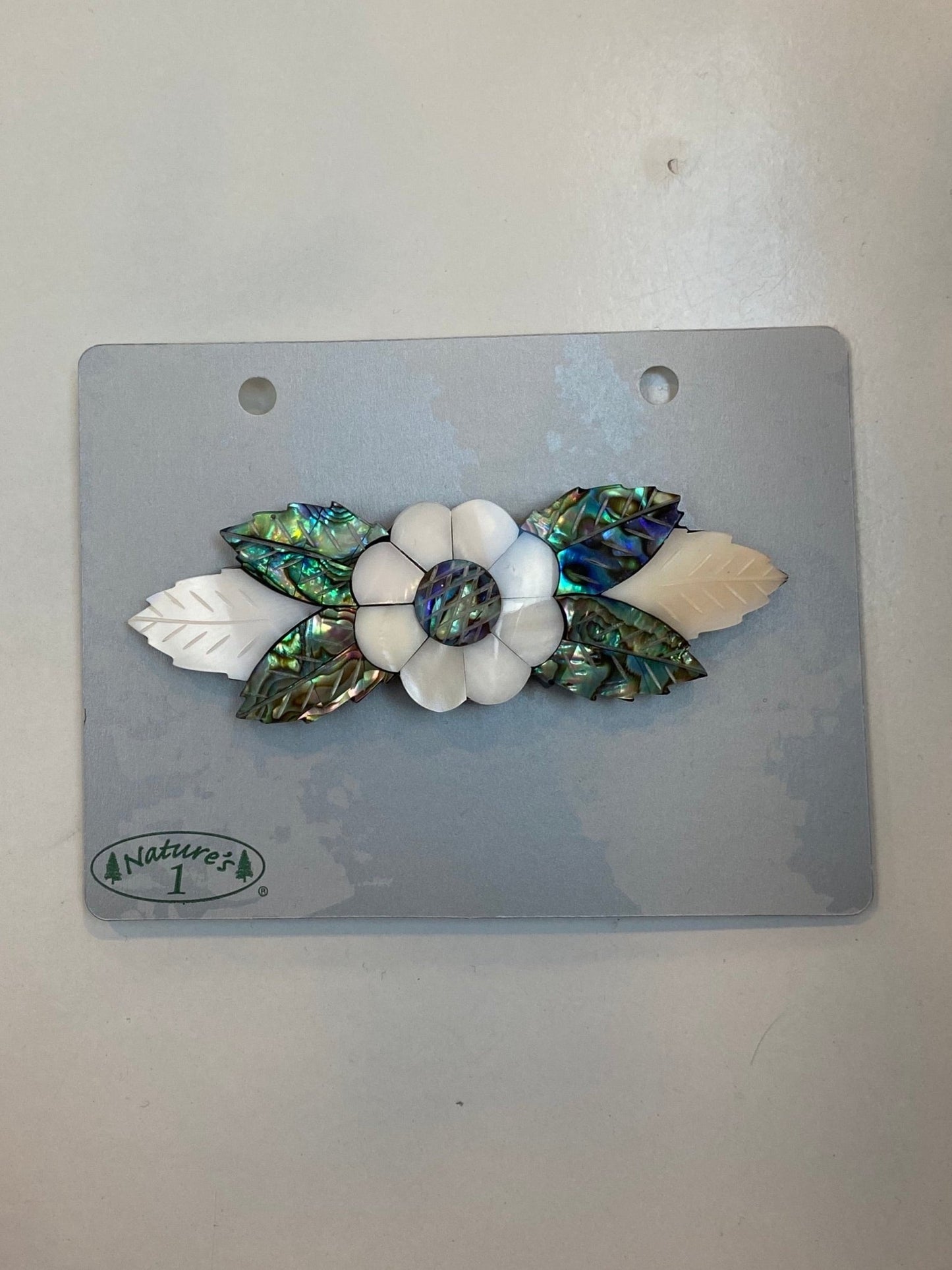 Barrette - BR 010- Flower Mop/Paua
