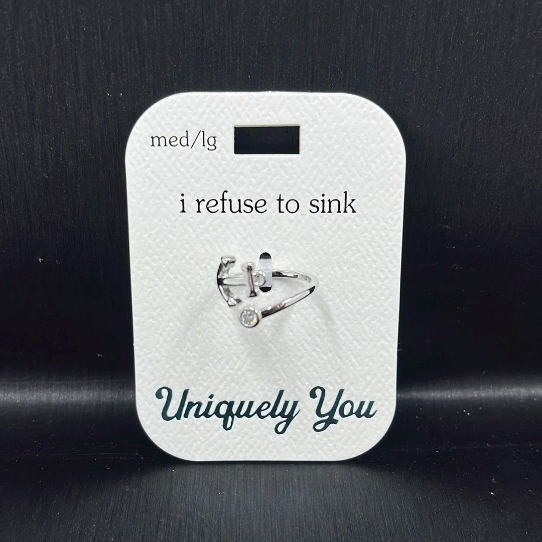 Ring - YOU YR7034 - I Refuse To Sink