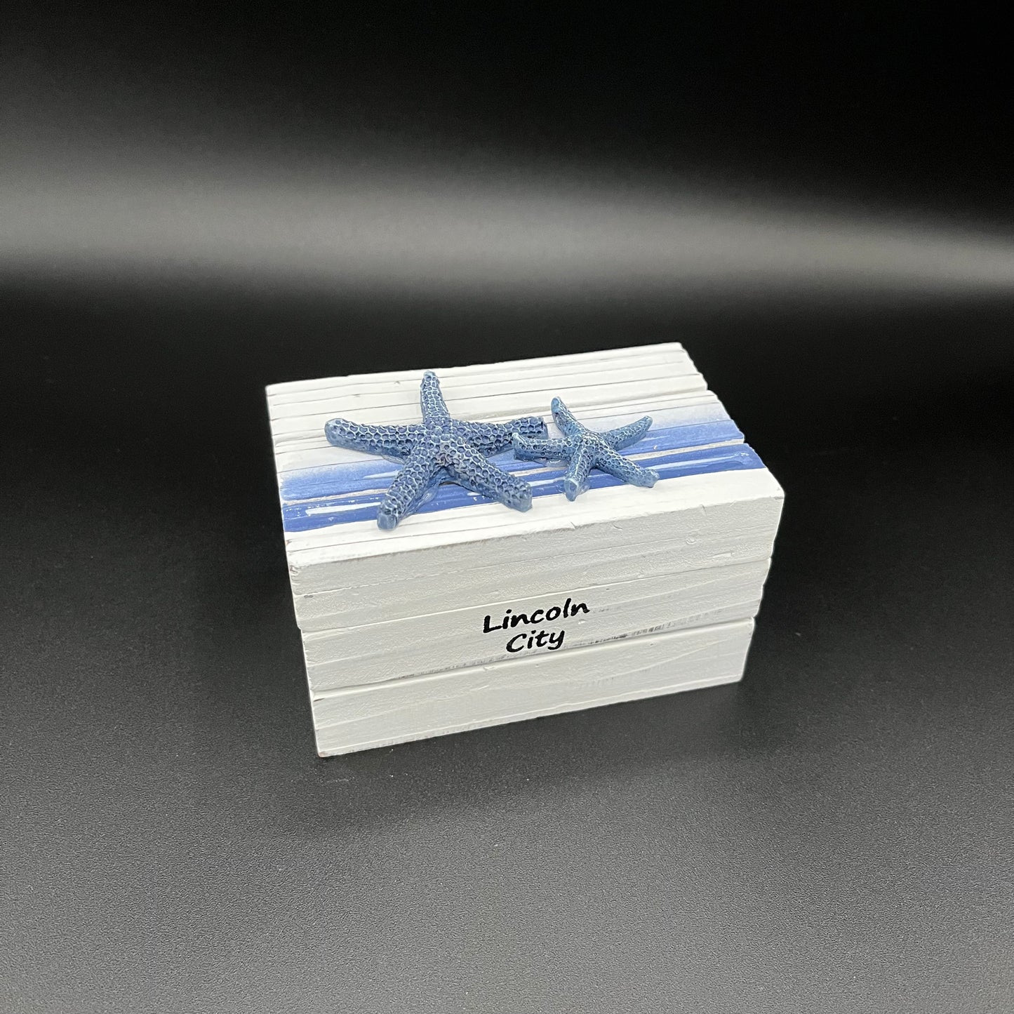 Box -Ocean Blue with Starfish