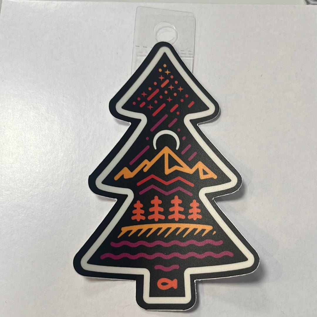 Pink Fir Tree Sticker