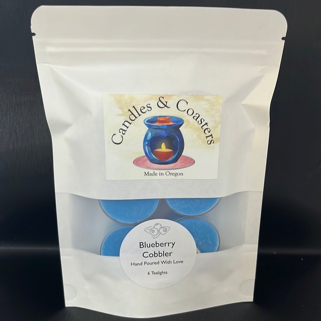 Candles - Tealight 6pk - Blueberry Cobbler