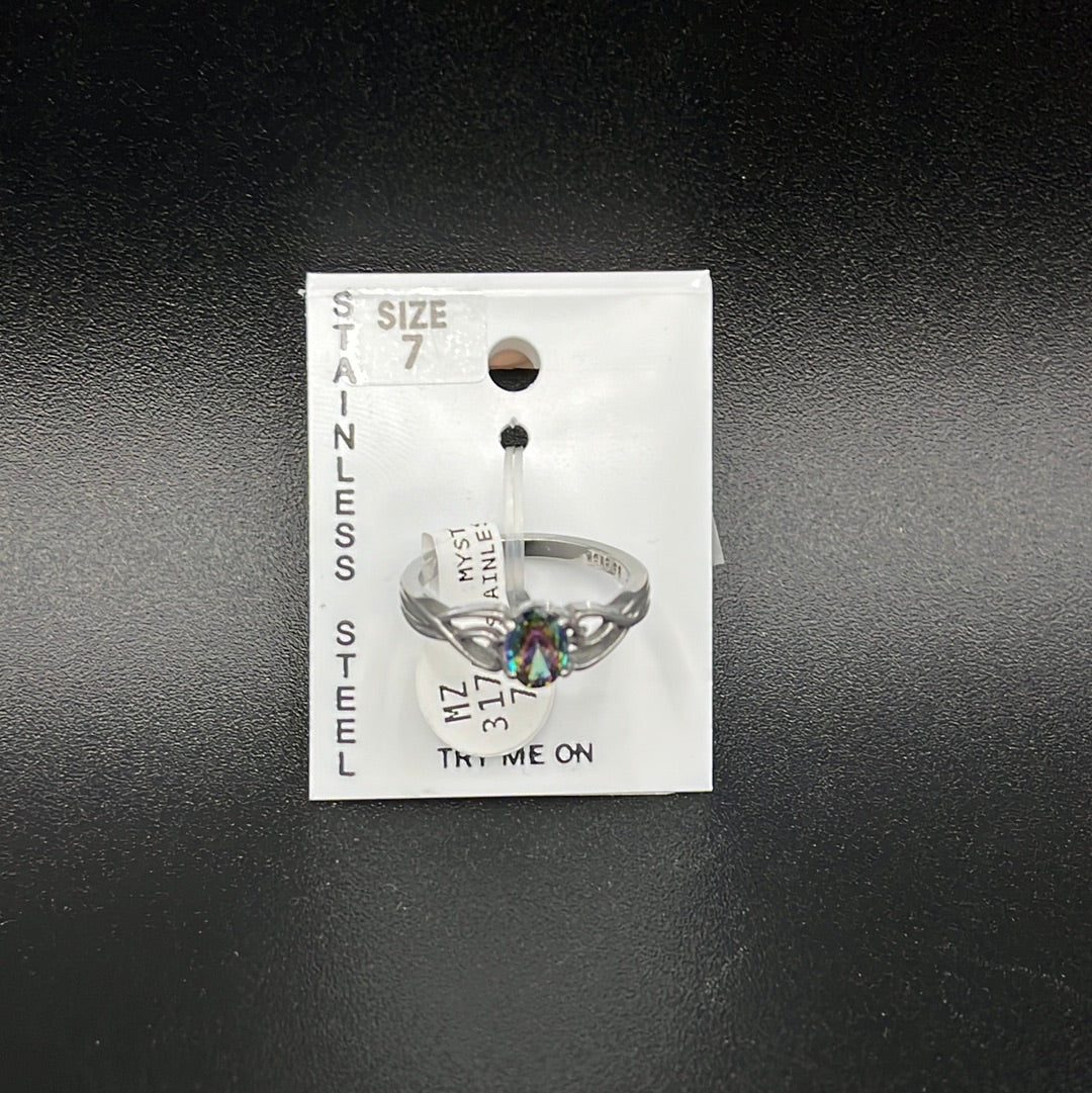 Ring Stainless Mystic CZ 3170MZ