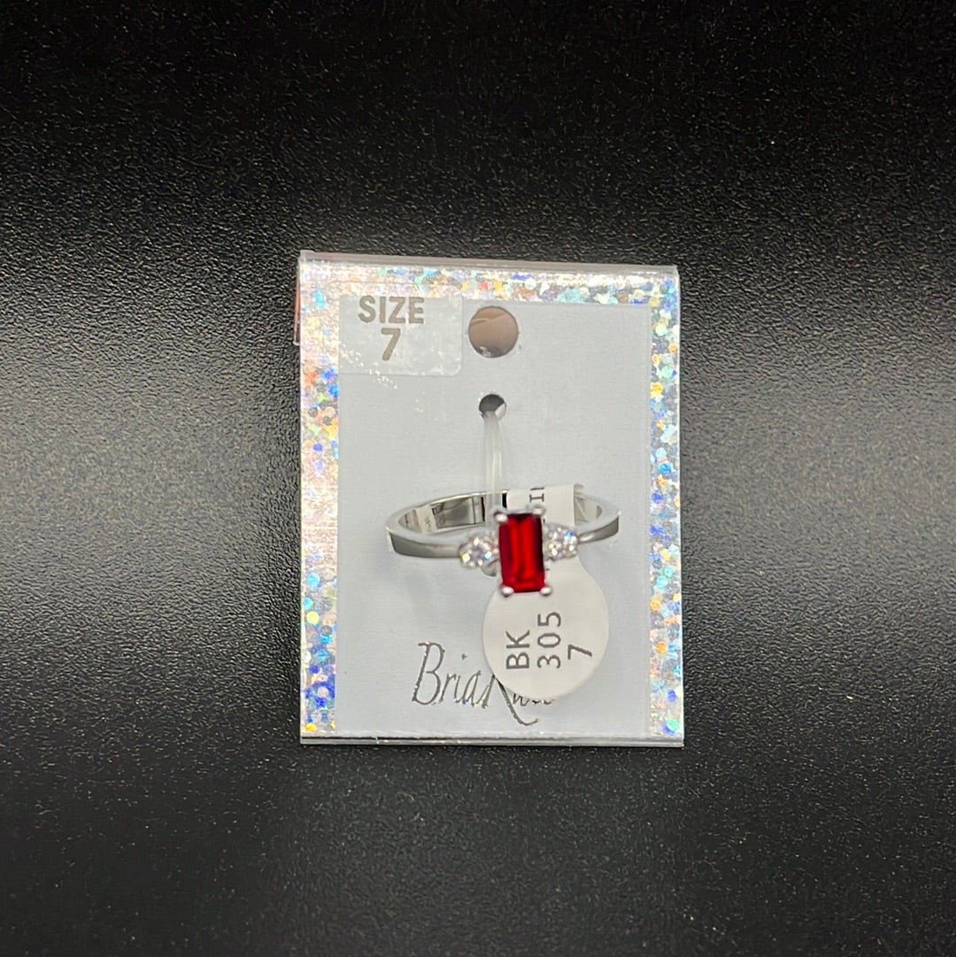 Ring CZ RHOD BK 305