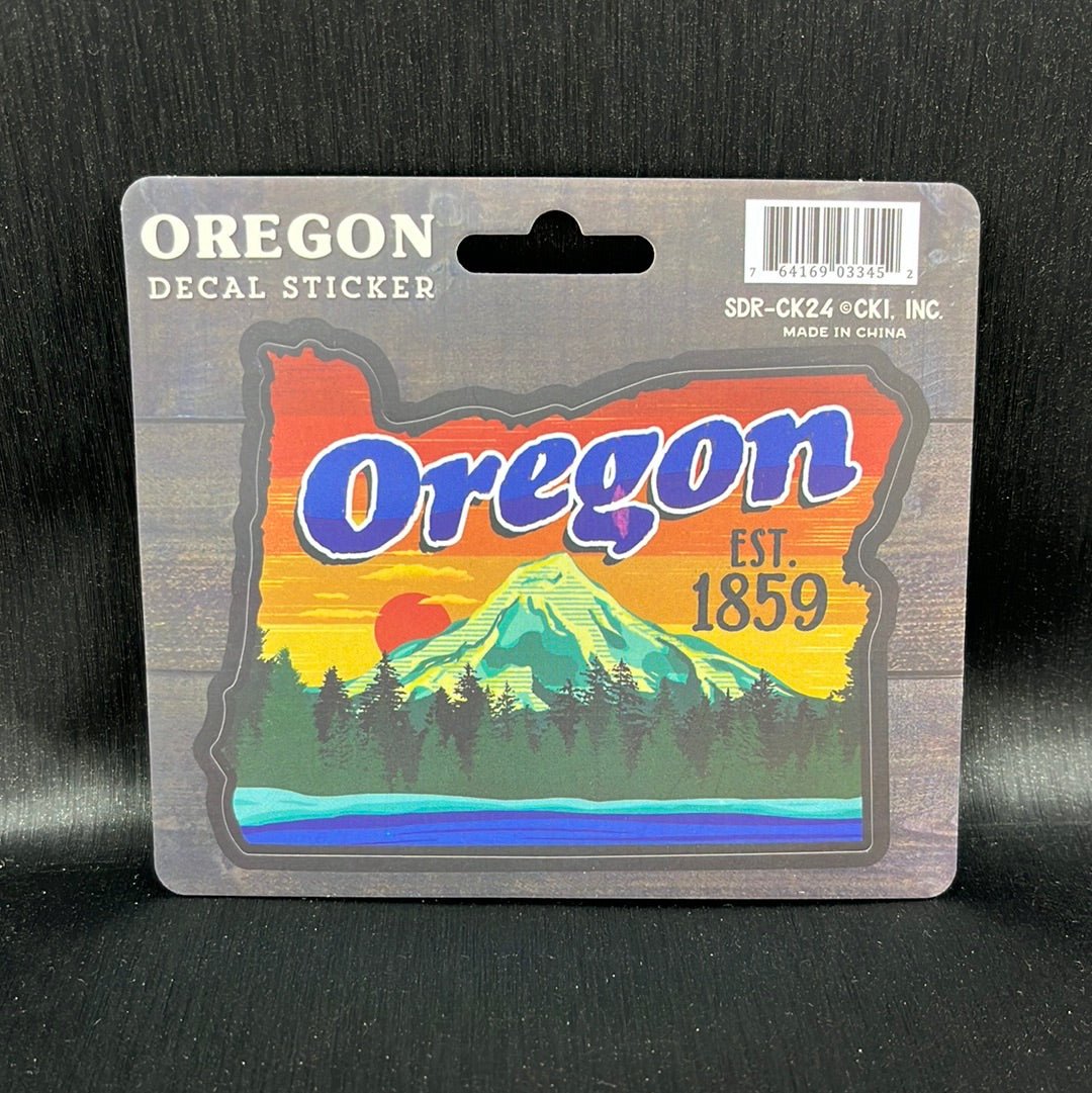 Sticker - Oregon Sunset State Shape
