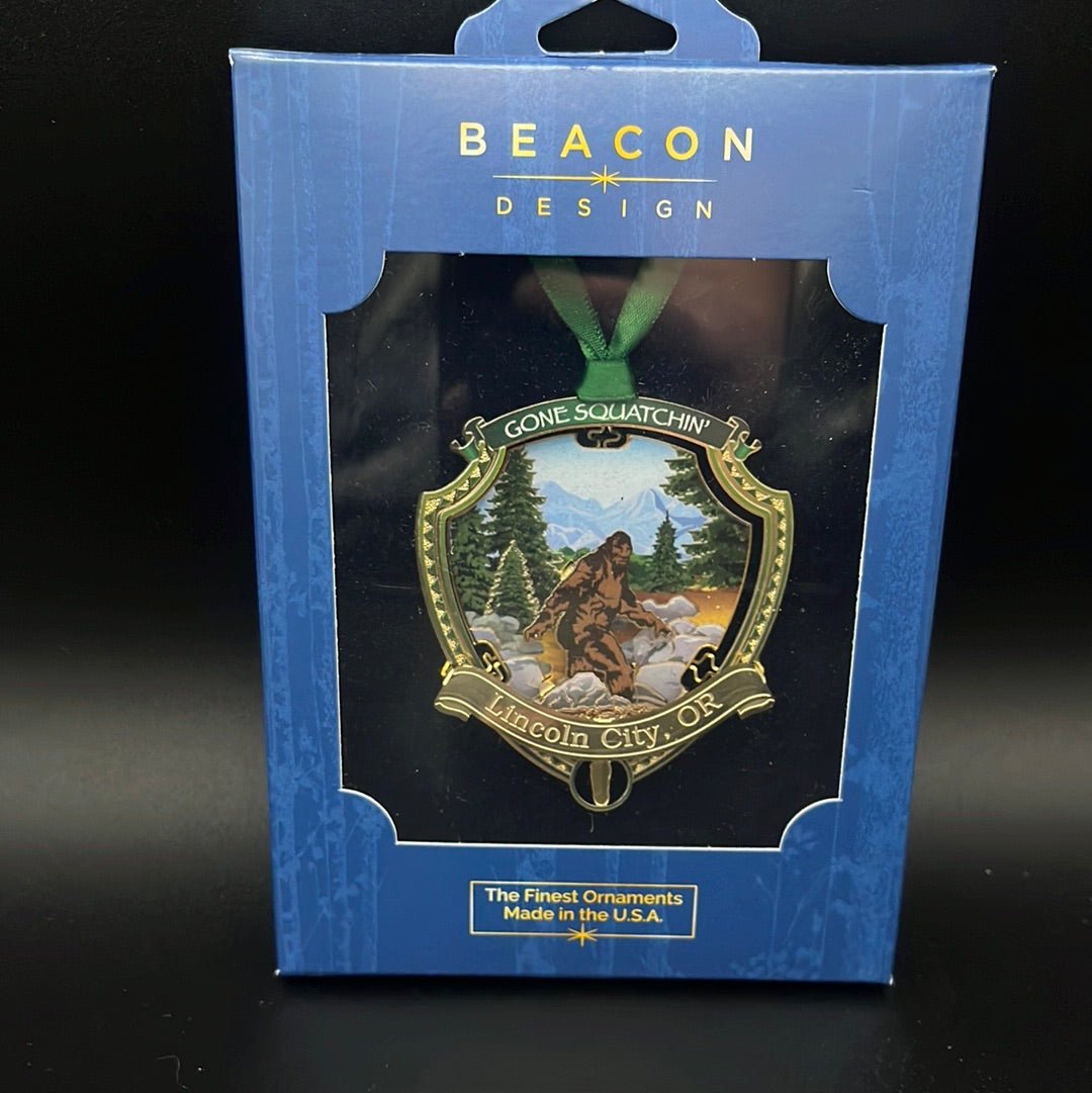 Ornament - Gone Squatchin' "Lincoln City"