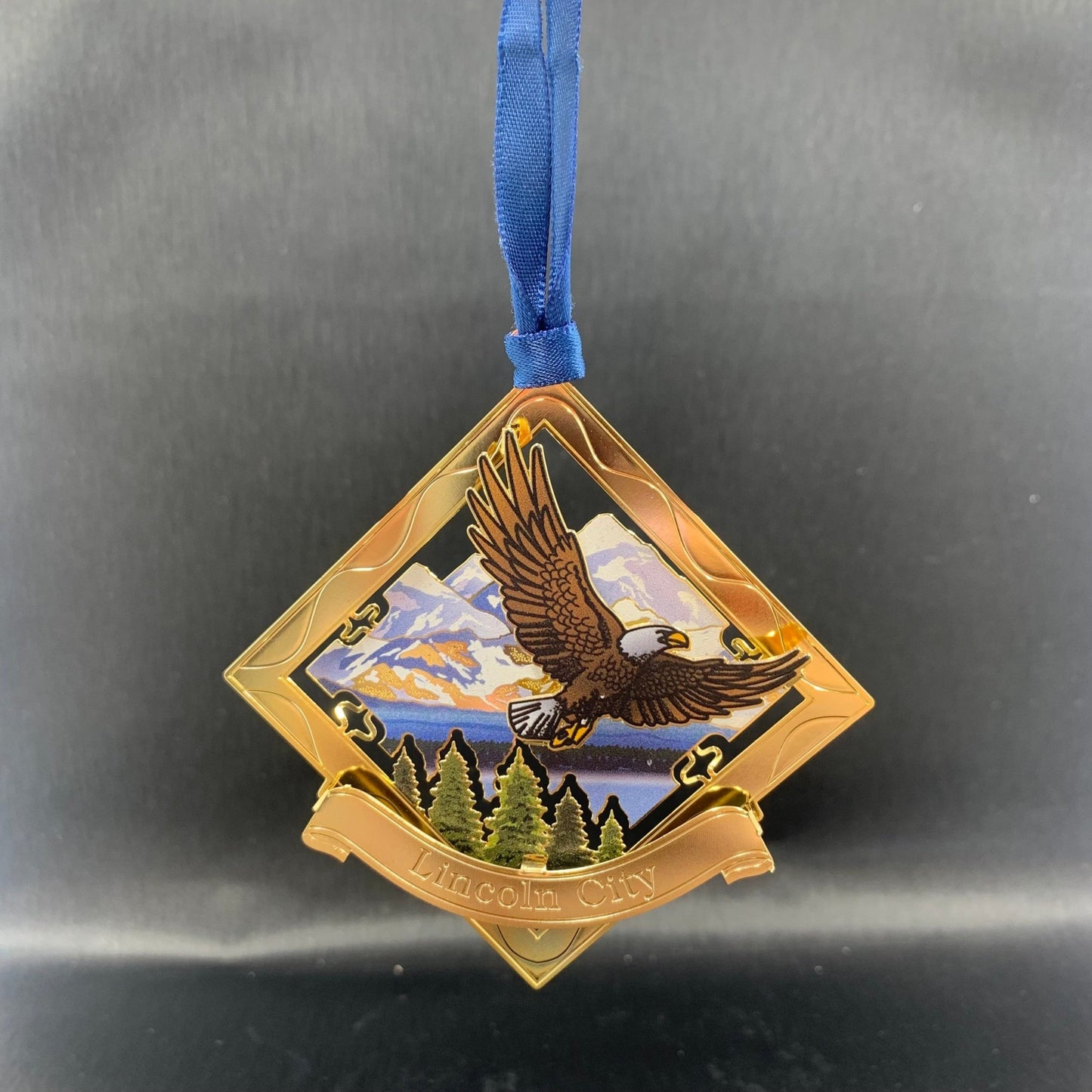 Ornament - Eagle in Flight "Lincoln City"