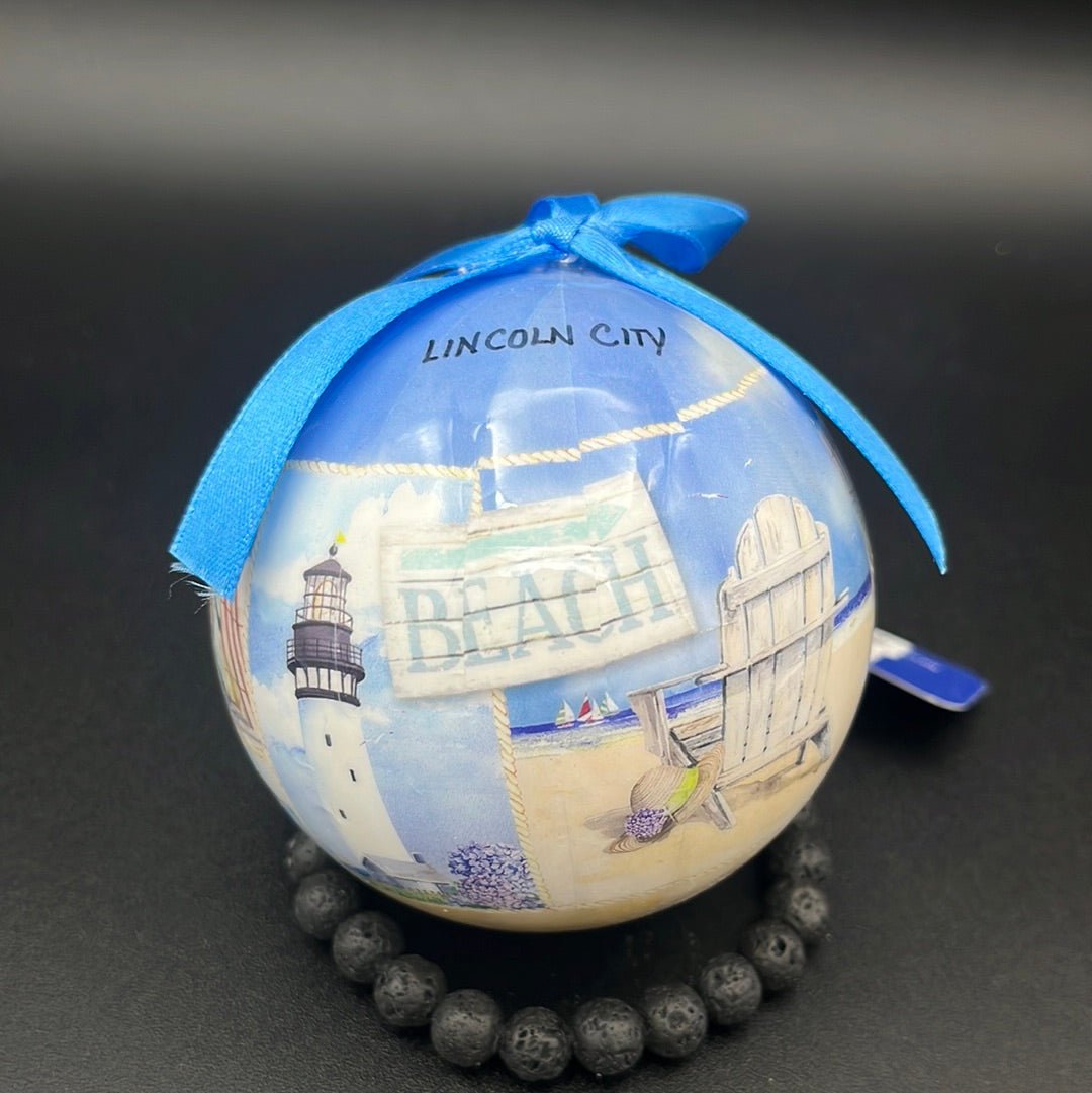 Ornament Ball Coastal Collage